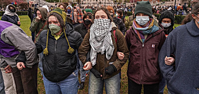 Columbia University student protesters
